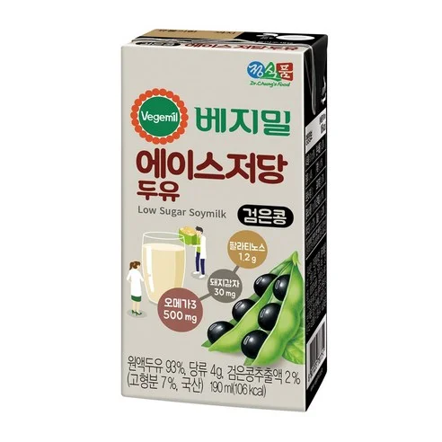 베지밀 검은콩 저당 두유 190ml 24개