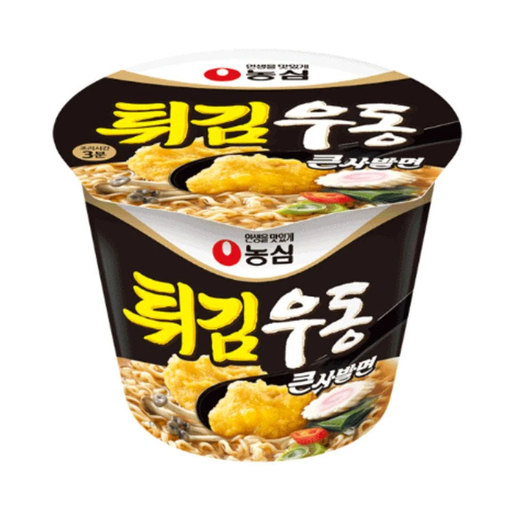농심 튀김우동 큰사발면 111g x 16개입